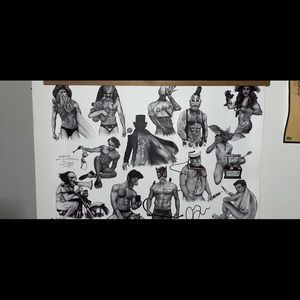 Horror Hunks Poster and Hanging Frame